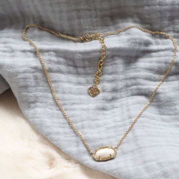 Kendra Scott - Elisa Ivory Pearl Gold Pendant Necklace - NEW - Picture 2 of 2